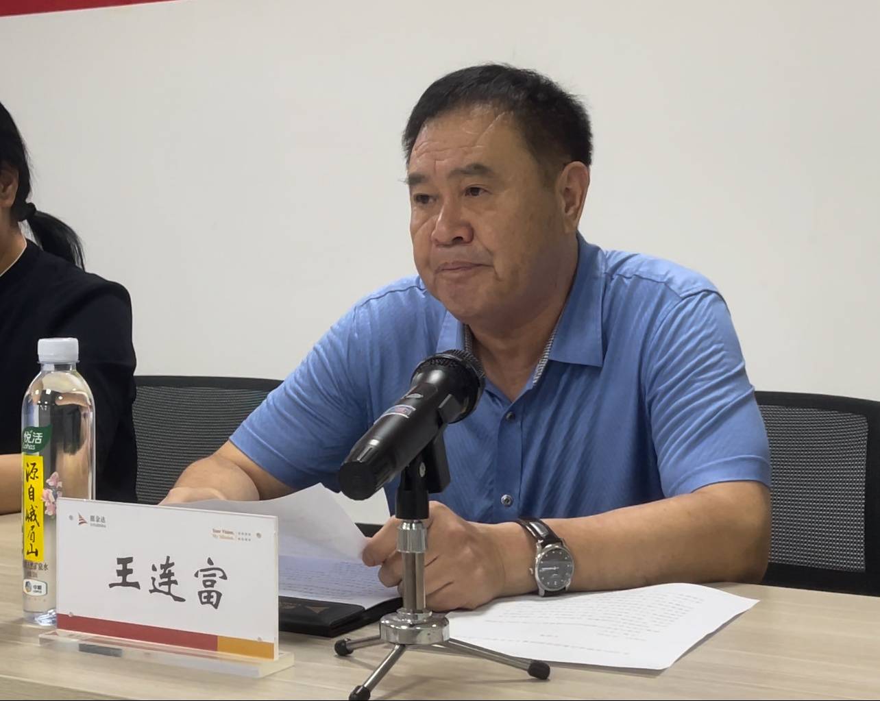 5、慈善協(xié)會副會長王連富致辭